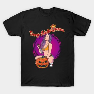 Haloqueen Halloween  Gift for a Halloween Lover T-Shirt
